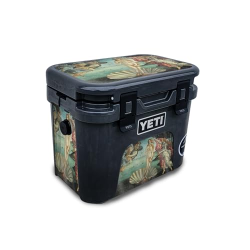 Glossy Glitter Skin Compatible with Yeti Roadie 15 Hard Cooler - Birth of Venus…