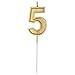Multicolor Glitter Happy Birthday Numbers Candles Cake Topper Decoration for Adults/Kids Party