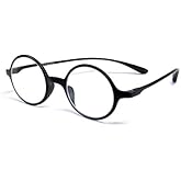 Calabria 721 Flexie Round Reading Glasses Men/Women Bendable Single Power Readers Flexible Durable Lightweight TR-90 Frame