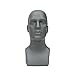 Male Mannequin Head (Grey) – 16” Tall – (#PS-M-GY)