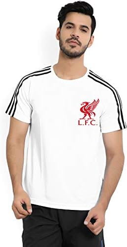 Athlero White Dri fit Printed T Shirt for Men