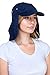 Top Level Fishing Sun Cap - Ear Neck Flap Hat, Navy