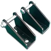 1Pair Silver/Black Heavy Duty Steel Mounting Brackets for Linear Actuator 2Pcs