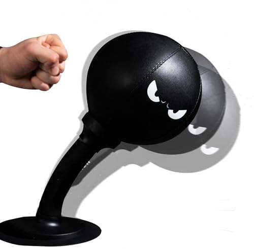 Elite Boxing Training Mini Punching Bag, Desktop Punching Bag - Stress Buster, Heavy Duty Stress Relief Ball for Advanced, Aspiring Boxers for Skills and Stress Relief