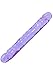 Doc Johnson Crystal Jellies - Jr. Double Dong - 12 Inch - Double Sided Dildo - Purple