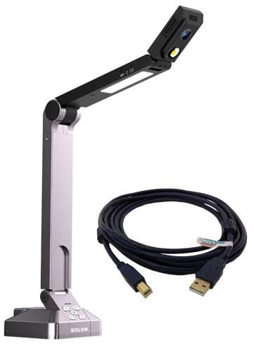 HoverCam Solo 8 Document Camera with Free 15 Foot USB3 Cable