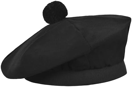 Scottish Hat Tam o' Shanter Tammy Jimmy Flat Bonnet in Various