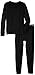 Fruit of the Loom Boys' Big Active Performance Thermal Underwear Set, Rich Black, 8