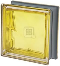 Quality Glass Block 7.5 x 7.5 x 3 Pegasus Metalized Q19 Cedro Wave Glass Block