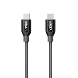 Anker Powerline+ USB C to USB C Cable (3ft), Power Delivery PD Charging for Apple MacBook, Huawei Matebook, iPad Pro 2018, Chromebook, Pixel, Switch, and More Type-C Devices/Laptops