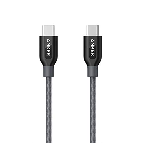 Anker Powerline+ USB C to USB C Cable (3ft), Power Delivery PD Charging for Apple MacBook, Huawei Matebook, iPad Pro 2018, Chromebook, Pixel, Switch, and More Type-C Devices/Laptops