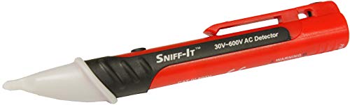 Triplett Sniff-It Non-Contact AC Voltage Detector with Overload Protection, Detects 30V - 600V (9602)