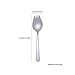 COMIART Stainless Steel Sporks, 6.1 Inch Fork Spoon 2 in 1 for Elderly Household Use Camping Travel Hiking Party, Flatware for Spaghetti Salad Fruit Appetizer Ice Cream Dessert, Pack of 4