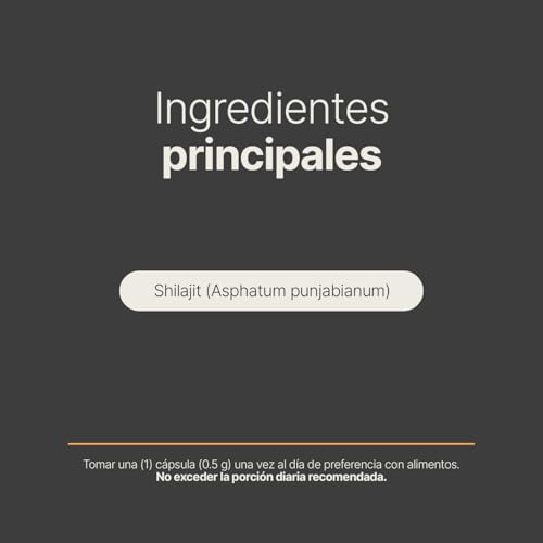 B Life Shilajit Puro | 120 cápsulas | Alta Pureza | Energía, Vitalidad y Balance Hormonal | Extracto 100% Puro | Pure Shilajit | B Life.