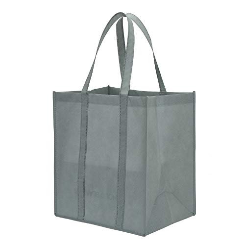 image for Lawei 12 pack Reusable Grocery Bags - Heavy Duty Shopping Bags with Ha