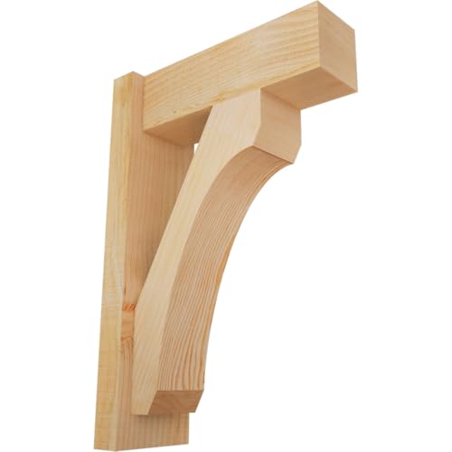 6"W x 16"D x 24"H Legacy Block Rough Sawn Outlooker, Douglas Fir