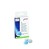 Jura 62715 2-fasen-reinigingstabletten voor koffiemachines, verpakking voor 6 reinigingen, wit en blauw