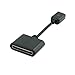 ANRANK USB300510AK Black Docking 30Pin Female To Micro USB 5P Data Charge Adapter Cable 10Cm for iPad iPhone