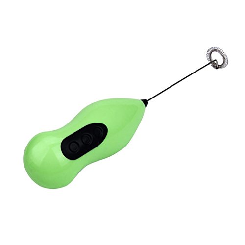 Iuhan New Drinks Milk Frother Foamer Whisk Mixer Stirrer Egg Beater (Green)