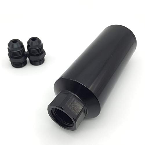 Buy HotRod99 AN12 Aluminum Black Fuel Filter 100 Micron Stainless Mesh