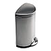 simplehuman Semi-Round Step Trash Can, Stainless Steel, 30 L / 7.9 Gal