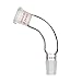 StonyLab Glass Distillation Adapter 105 Degree Bent with 24/40 Outer and Inner Joint