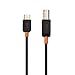 Cable Matters USB B to USB C Cable - 6.6 ft, USBC to USBB Cable, MIDI to USBC Cord, Compatible with Printer, Scanner, MIDI Controller/Keyboard/DAC/Yamaha Casio Digital Piano for iPad, Black