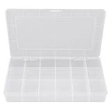 Plastic 18 Compartments Electronic Components Storage Box Case Container
