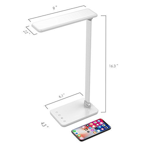 MoKo Dimmable LED Desk Lamp, 8W TouchSensitive Control EyeCaring
