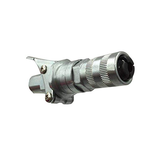 CMrtew 1/2pc Grease Coupler Durable Locking Clamp Type Quick Release Grease Coupler onto Fittings Lubricating Oil Nozzle (C) - Thumbnail 5