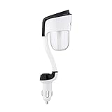 AUKEFIT Car Humidifier ,Dual USB Charger,Ultrasonic Mini Cool Mist Aromatherapy Essential oil Humidifier,Air Purify , Auto Off (Black)