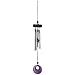 Woodstock Chimes Signature Collection, Precious Stones Chime, 12'' Amethyst Décor Designs - Small Chimes Wind Chimes for Outdoor, Patio, Home or Garden Décor (PSAM)