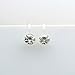 4mm Clear Glass Rhinestone Invisible Clip On Earrings for Non-Pierced Ears