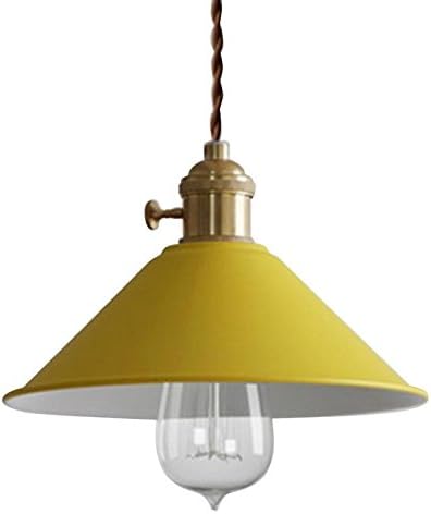 RUNNUP Vintage Ceiling Lighting Chandelier Pendant Light Fixture Metal Yellow for House Loft Living Room Bar Restaurants Coffee Shop Club Decoration