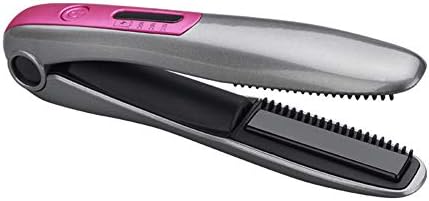 LIQIN Wireless Travel Hair Straightener Mini Portable Usb Charging 2 in 1 Hair Straightener and Curling Iron Adjustable Temperature Suitable for All Hair Types