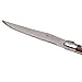 Hailingshan Steak Knives Set, Laguiole 6-Piece [23CM / 9 Inches] Premium Stainless Steel Serrated Cutlery Knives Set of 6 with Gift Box, Flatware Knife Set for Dinner and Tableware Use – Wood Handle