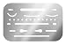 Alvin, 3298, Stainless Steel Erasing Shield, .005" Flexible Stainless Steel primary