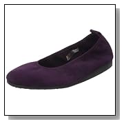 Purple Shoes For Women Arche Women's Laius Nubuck Ballerina Flat