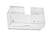 Alpine Industries Acrylic Wall-Mounted Paper Towel Dispenser - Single or Multiple Towel Retrieval - Bi Fold and C Fold (Clear)