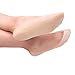 F Flammi Women's Summer No Show Liner Socks Nonslip Low Cut Cotton Nylon Boat Hidden Socks 4 Pairs (Beige)