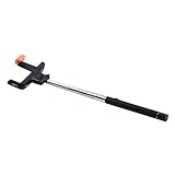 HAOGOODS Self-portait Monopod,Extendable Selfie stick with wireless bluetooth remote shutter for smartphones built in bluetooth --Black