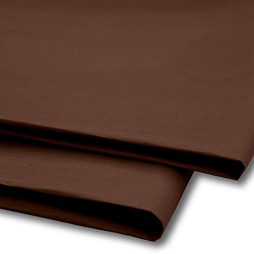 Tissue Paper 50 Sheets, Gift Wrap, MG and Acid Free, 20 x 30" Size, Wrapping Decorative Sketch and Cutting Paper for Art Craft - Sabco (Brown)