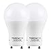 TORCHSTAR 9W Dimmable A19 LED Light Bulb GU24 Base, Energy Star UL-Listed Bulb, 60W Equivalent, 840 Lumens, 5000K Daylight, 310° Omni-Directional General Lighting, Pack of 2