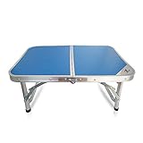 T&Y Small Aluminum Folding Camping Table – with Carrying Handle – Portable and Height Adjustable Legs – Multi Purpose for Indoor Outdoor, Party, Picnic, Dining, Beach, Backyards, BBQ