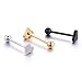 3PCS 14G Stainless Steel Women Tongue Ring Bar Stud Tongue Piercing Ring Barbell Body Piercing Heart Shape