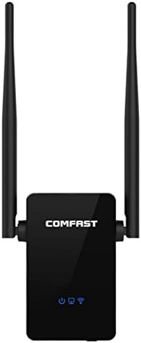 Fast Repeater MOKAO 300Mbps Wireless Dual Band 2.4/5G Repeater Router WiFi AP Range US Plug (Black)