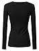 DRESSIS Women's Basic V-Neck Long Sleeve Top S-3XL (20 Colors)