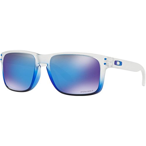 Oakley Men's OO9102 Holbrook Square Sunglasses, Sapphire Mist/Prizm Sapphire, 57 mm