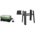 Weber Lumin Electric Grill, Light Green, with Lumin Grill Stand