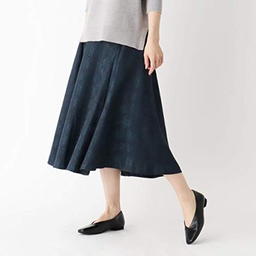 Amazon スープ ミモレスカート 13号 シャイニージャカードフレアスカート レディース ネイビー 493 07 S スカート 通販